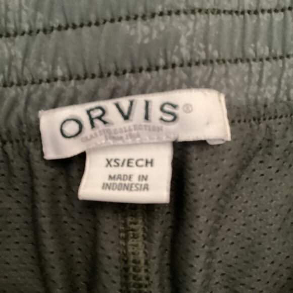 Orvis Skort Size XS Xsmall Camo Embossed Pull-On Travel Skirt Print Skirt Olive - Picture 9 of 10